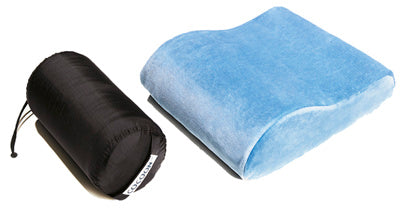 Memory Foam Contour Travel Pillow - Slate Blue