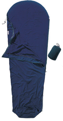 Lightweight Microfleece Mummy Liner Zip Right - Dark Petrol