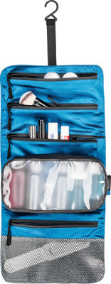 Trousse de Toilette Suspendue en Soie - Lagon Bleu