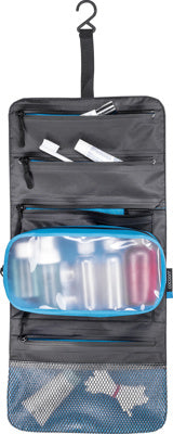 Hanging Toiletry Kit - Grey/Black/Blue