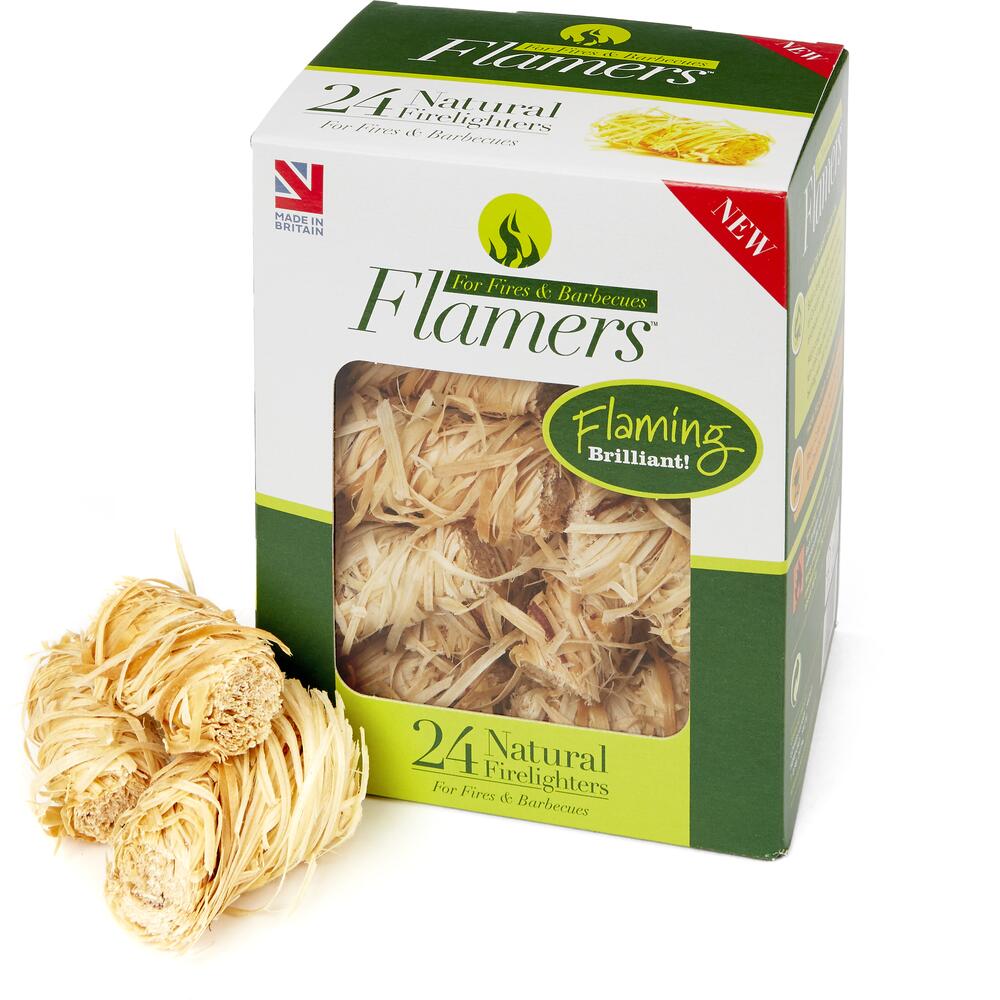 Allume-feu naturels Flamers - paquet de 24