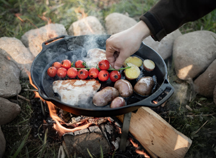Petromax 40cm Cast Iron Fire Skillet with Two Handles