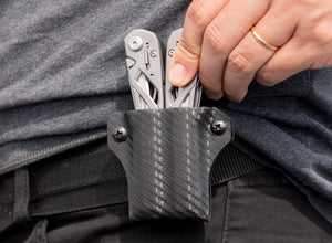 Gaine Kydex Clip & Carry : Suspension Gerber - Fibre de carbone noire