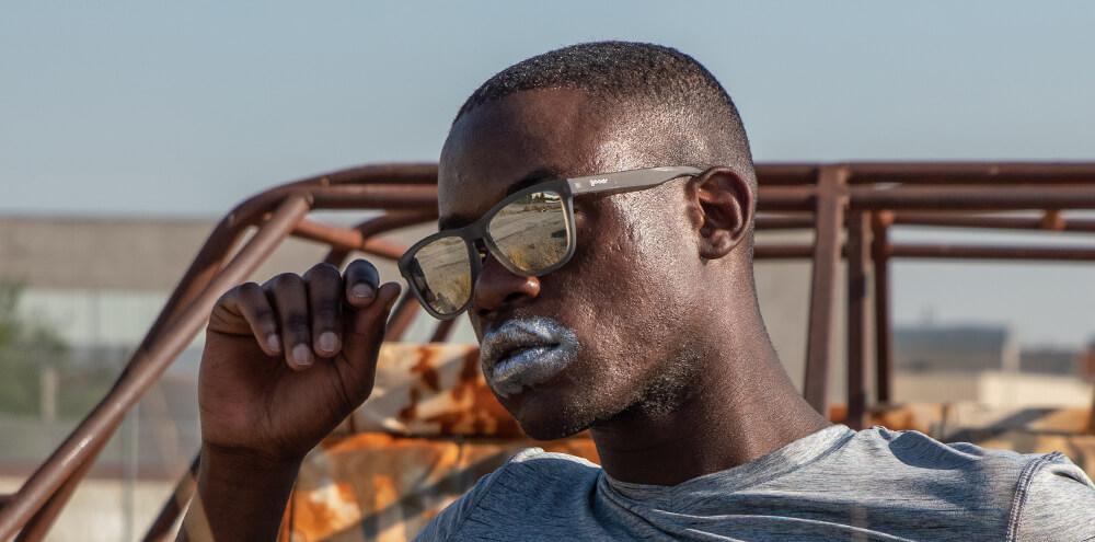 Goodr Sunglasses - Reginald The Unicorn`s Unicolors - Going to Valhalla ..... Witness - Grey with Chrome Lens
