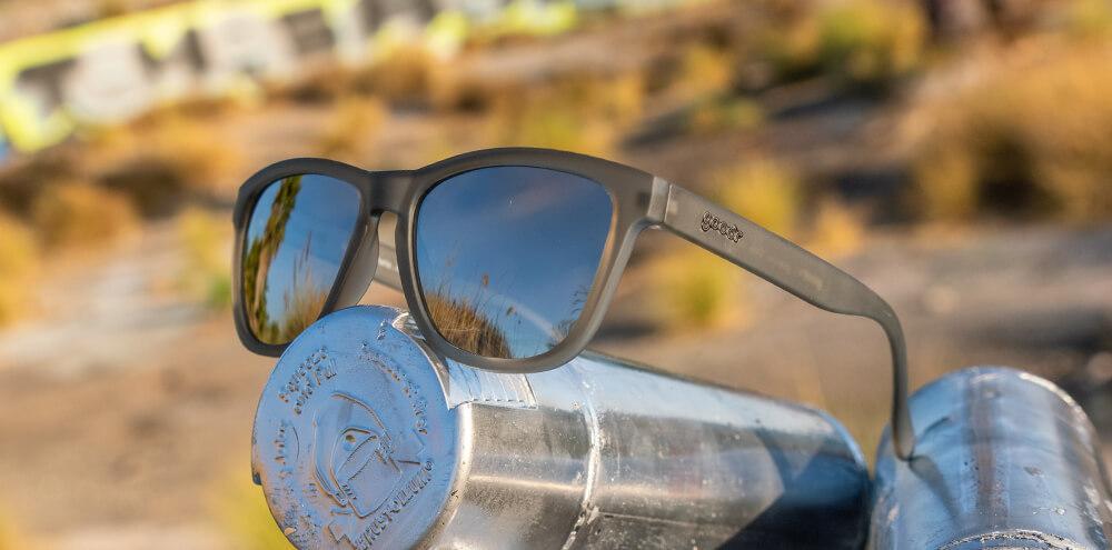 Goodr Sunglasses - Reginald The Unicorn`s Unicolors - Going to Valhalla ..... Witness - Grey with Chrome Lens