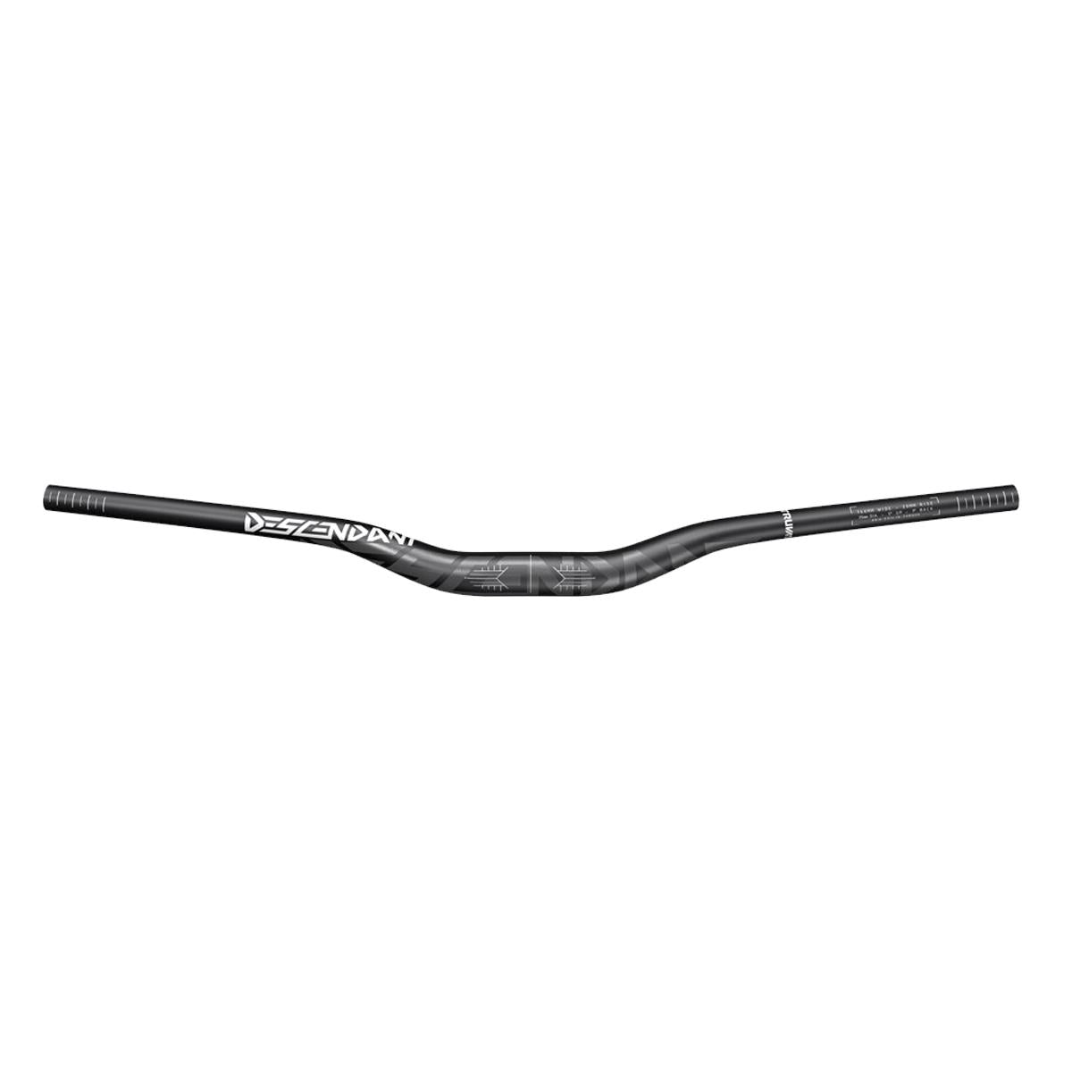 TRUVATIV HANDLEBAR DESCENDANT RISER 35MM CLAMP, 760MM WIDTH, 25MM RISE, BLACK ON BLACK