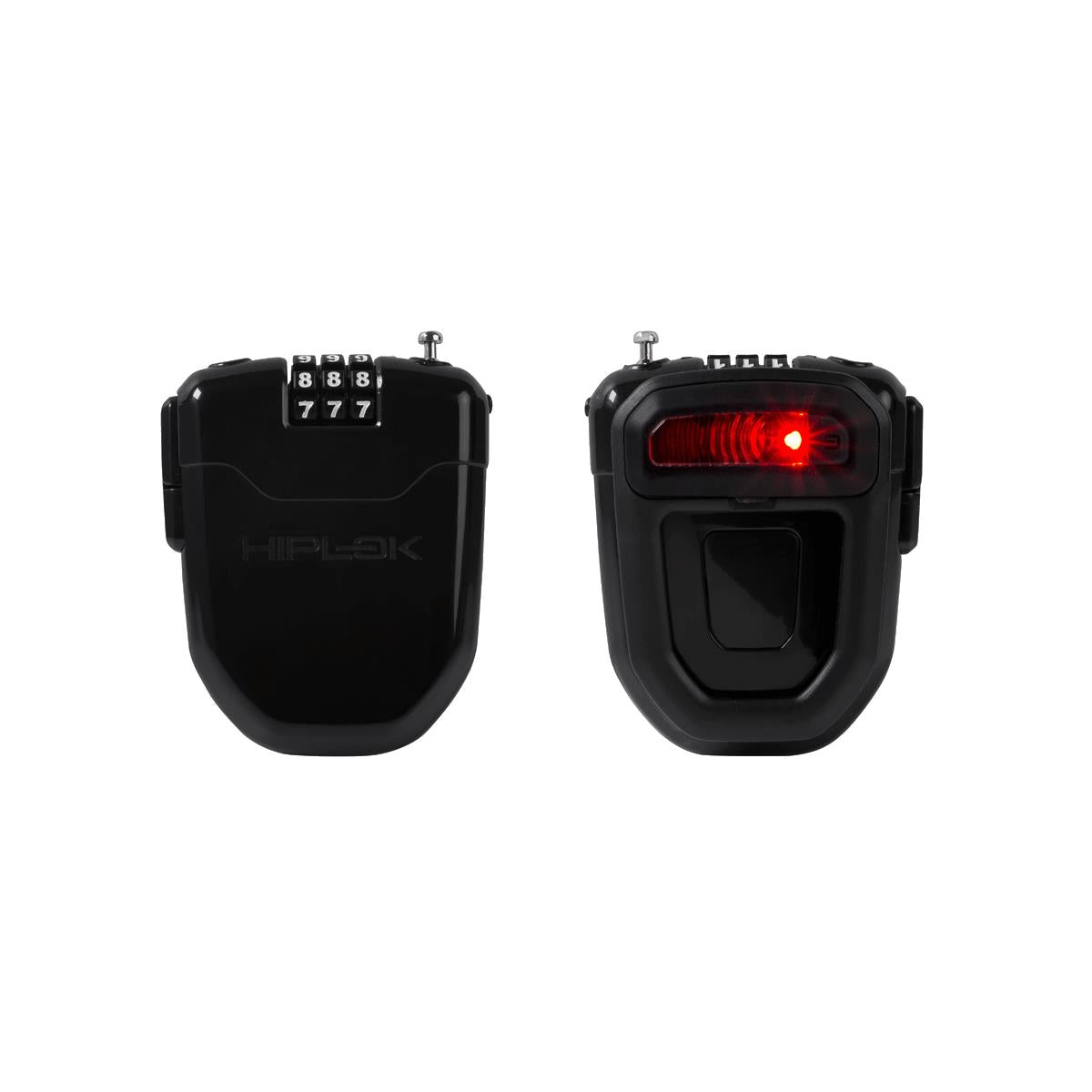 ANTIVOL À COMBINAISON RÉTRACTABLE PORTABLE HIPLOK FLX AVEC FEU ARRIÈRE INTÉGRÉ
