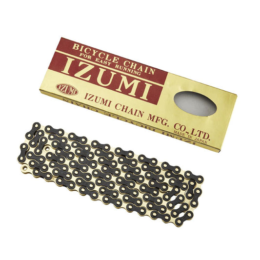 IZUMI STANDARD CHAIN 1/2 X 116 LINKS GOLD/BLACK