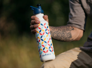 Klean Kanteen Classic w/ Sport Cap 800ml - Retro Dot
