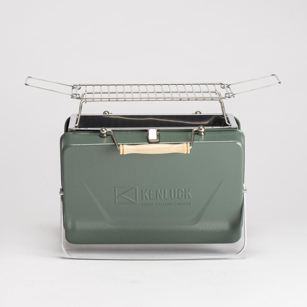 Kenluck BUDDY Grill / BBQ – Hammertone VERT BRILLANT