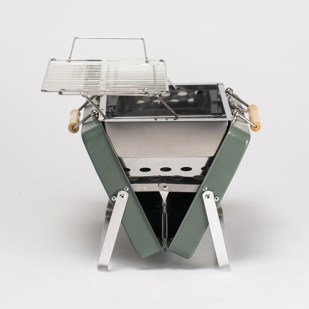Kenluck BUDDY Grill / BBQ – Hammertone VERT BRILLANT
