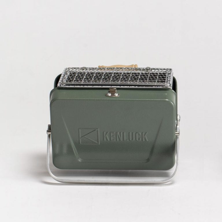 Kenluck MINI Grill / BBQ – Hammertone - VERT BRILLANT