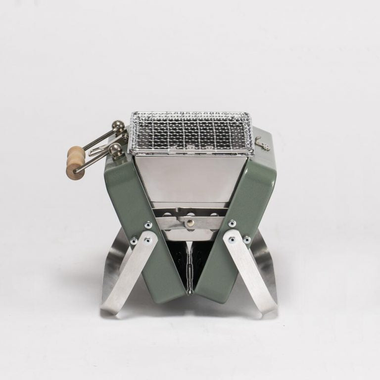 Kenluck MINI Grill / BBQ – Hammertone - VERT BRILLANT