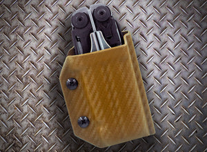 Étui Kydex Clip & Carry : Leatherman Surge - Fibre de carbone marron