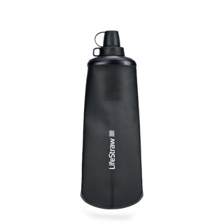 LifeStraw Peak Series 1L Squeeze Bottle - Dark Grey