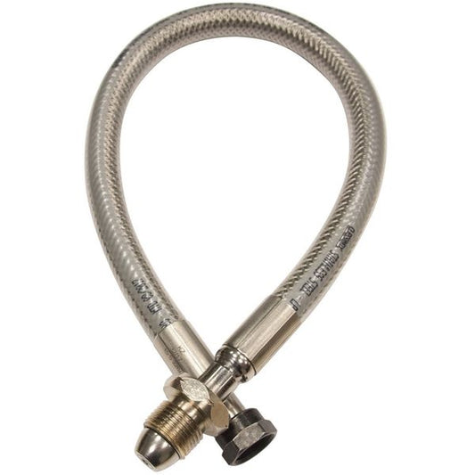 20" Edelstahl-Pigtail W20 auf Pol mit Rückschlagventil