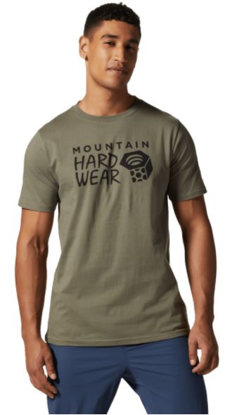 Mountain Hardwear Mens Logo Short Sleeve T-Shirt - Stone Green