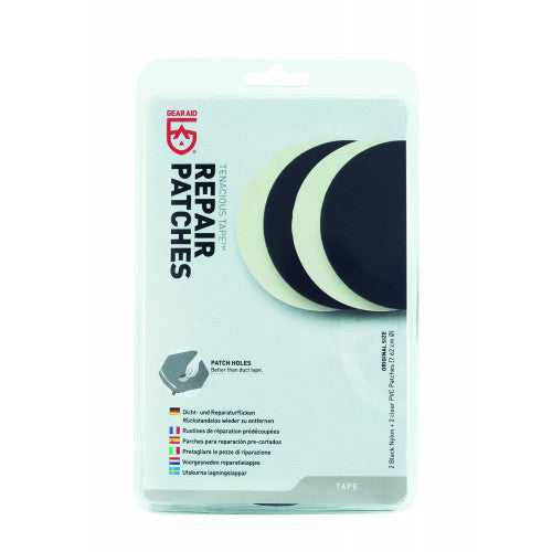 Tenacious Tape Repair Kit (4PK = 2 x Clear, 2 x Black) 10676