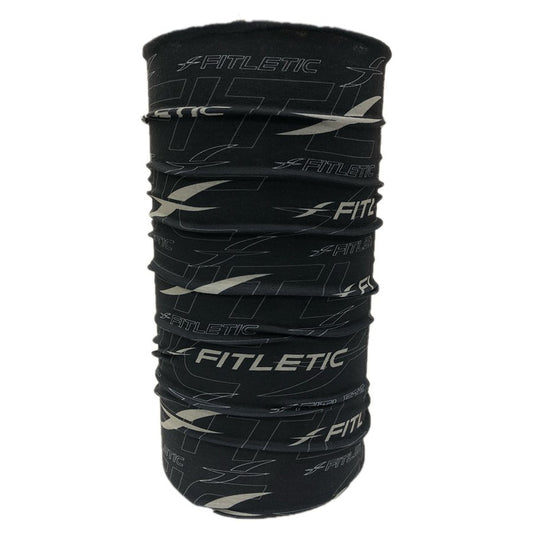 FITLETIC MULTI-SCHAL/HALSGAITER – SCHWARZ/WEISS FITLETIC-LOGO