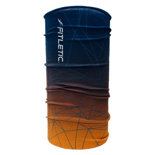 FITLETIC MULTI-SCHAL/HALSGAITER – ORANGE/BLAU/TÜRKIS/LINIEN