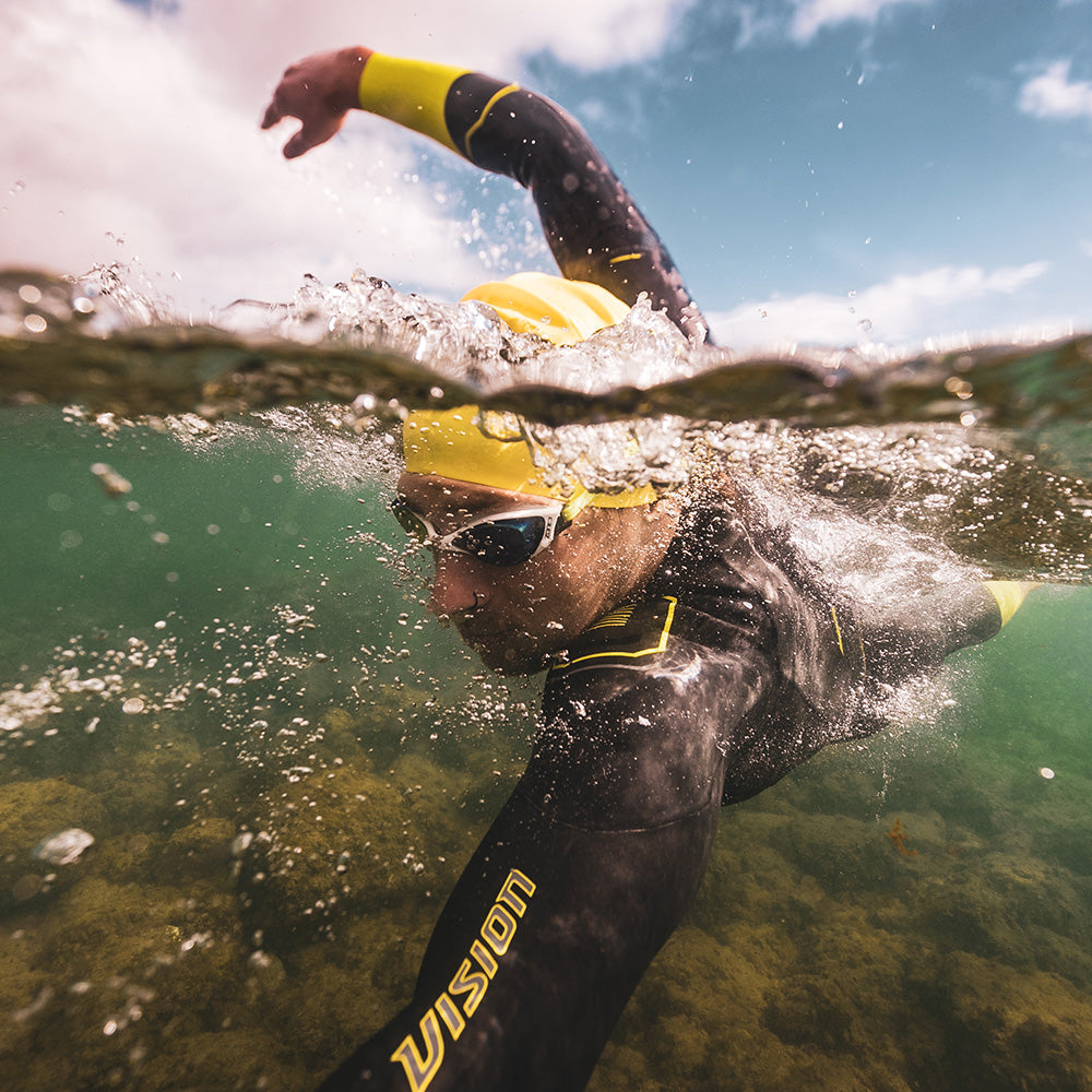 Zone 3 Men`s VISION Wetsuit - Black/Lime/Gunmetal