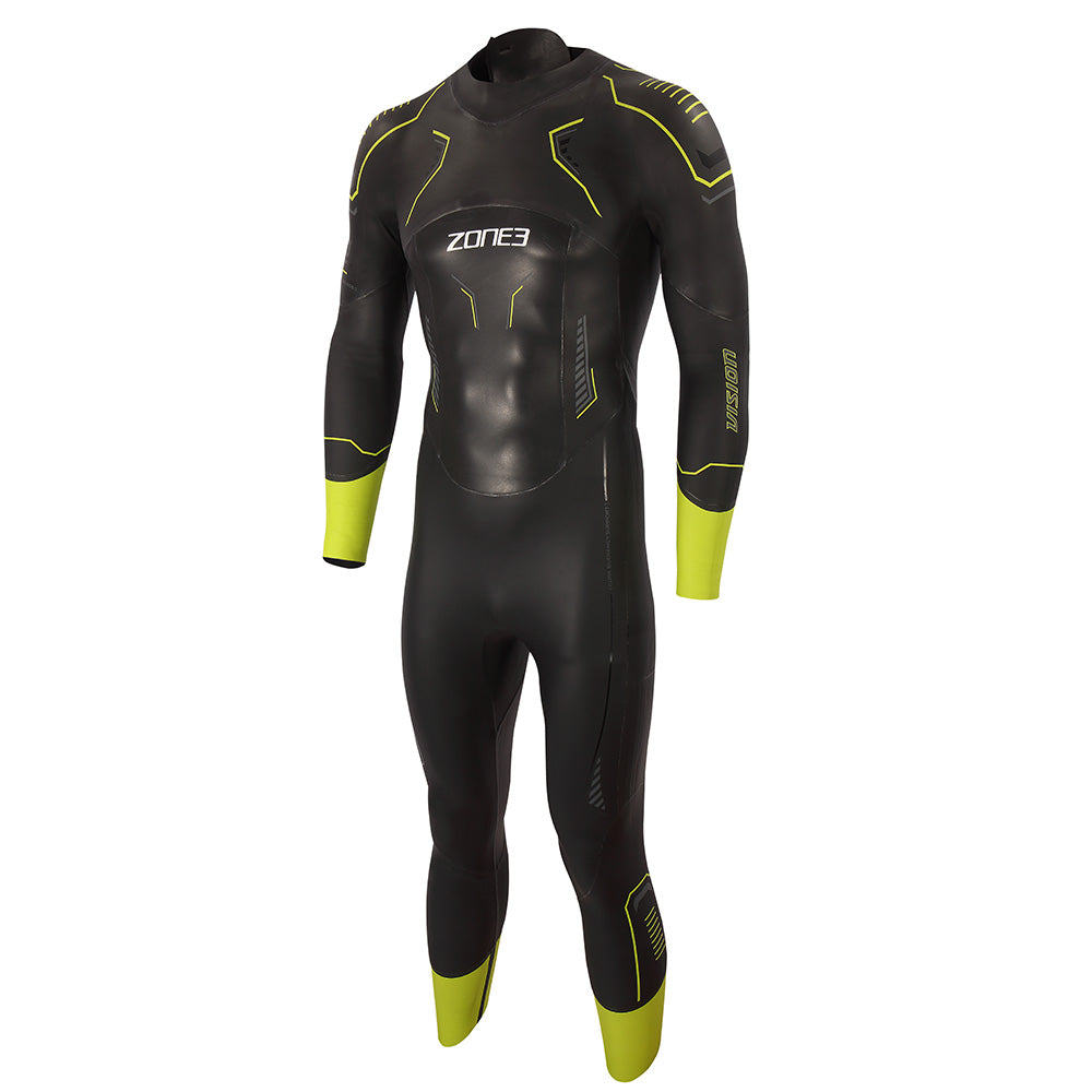 Zone 3 Men`s VISION Wetsuit - Black/Lime/Gunmetal