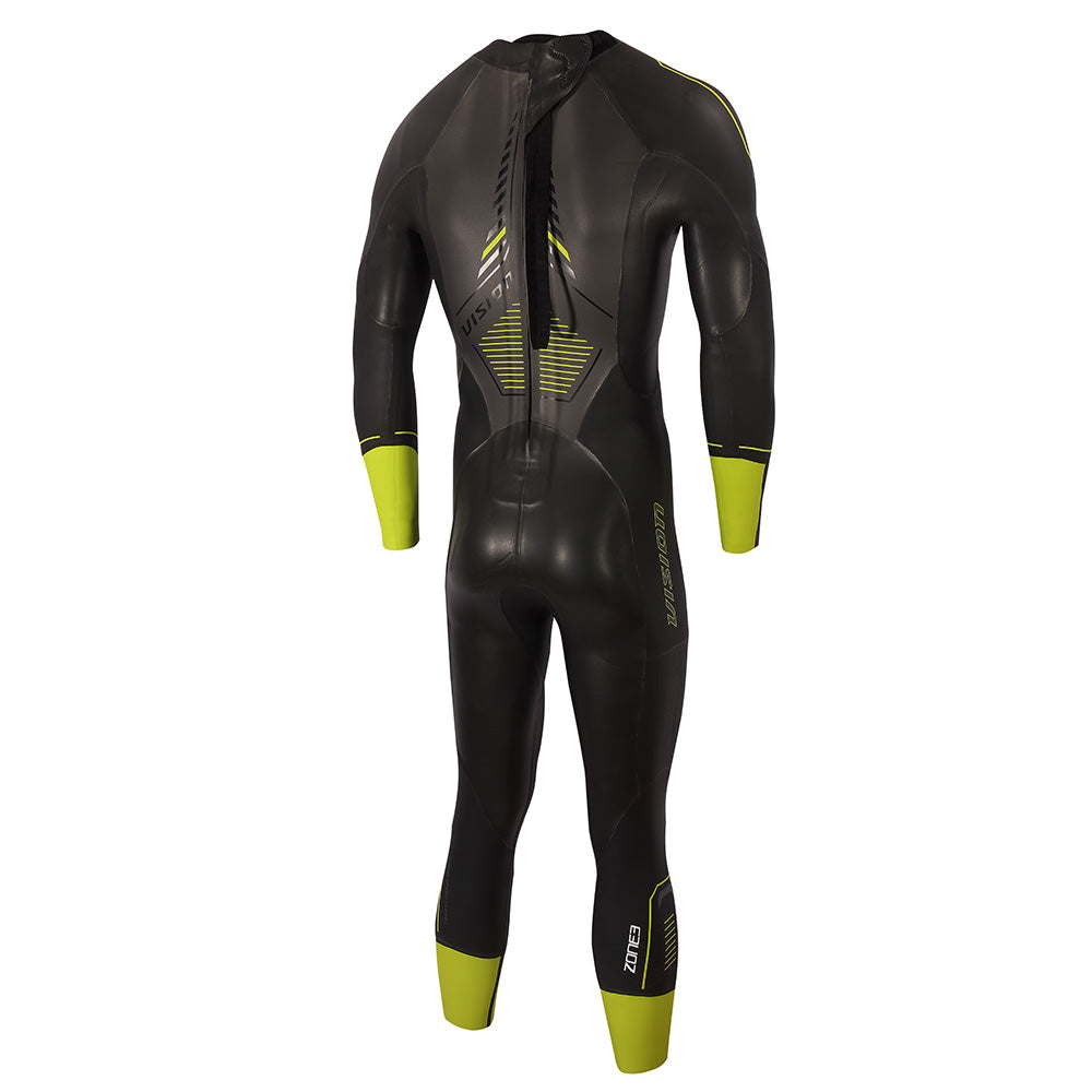 Zone 3 Men`s VISION Wetsuit - Black/Lime/Gunmetal