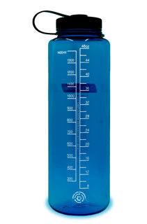 Bouteille Sustain à goulot large de 1,5 litre de Nalgene - Bleu ardoise