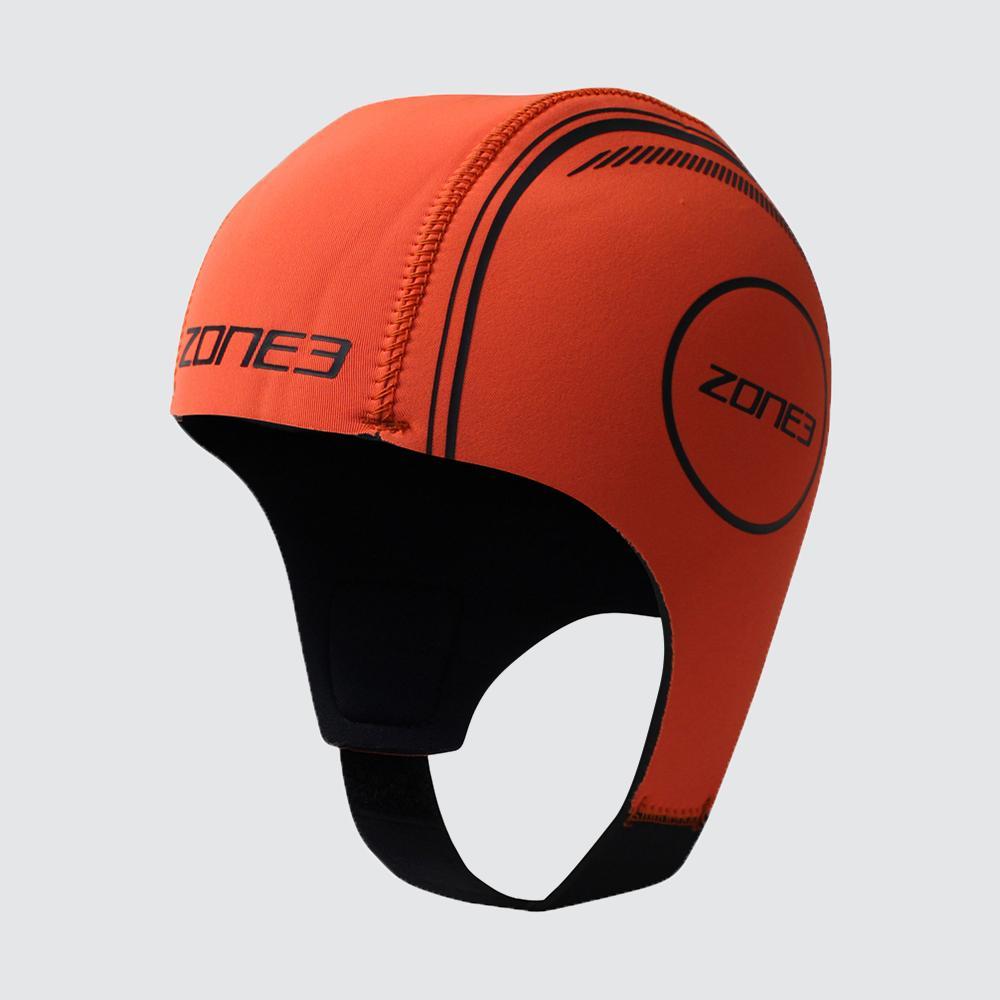 Zone 3 Neoprene Swim Cap Hi-Vis Orange