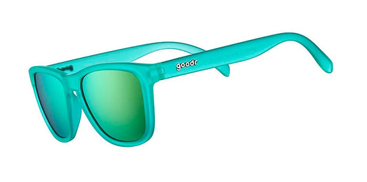 Goodr Sunglasses - Reginald The Unicorn`s Unicolors - Nessy's Midnight Orgy - Teal with Teal Lens