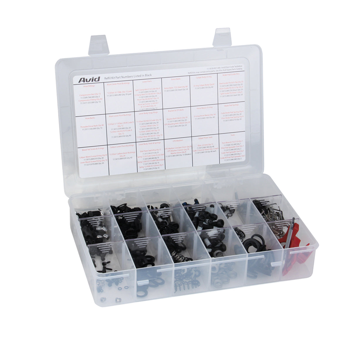 SRAM ERSATZTEILE - SCHEIBENBREMSEN-SERVICE SRAM-LEITFADEN ERSATZTEILE TACKLE BOX - SCHEIBENBREMSE