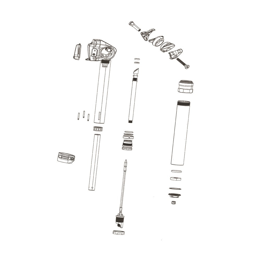 ROCKSHOX ERSATZTEIL – SATTELSTÜTZEN-WARTUNGSSCHLAUCH, Widerhaken, REVERB-FERNBEDIENUNG, 1 STÜCK