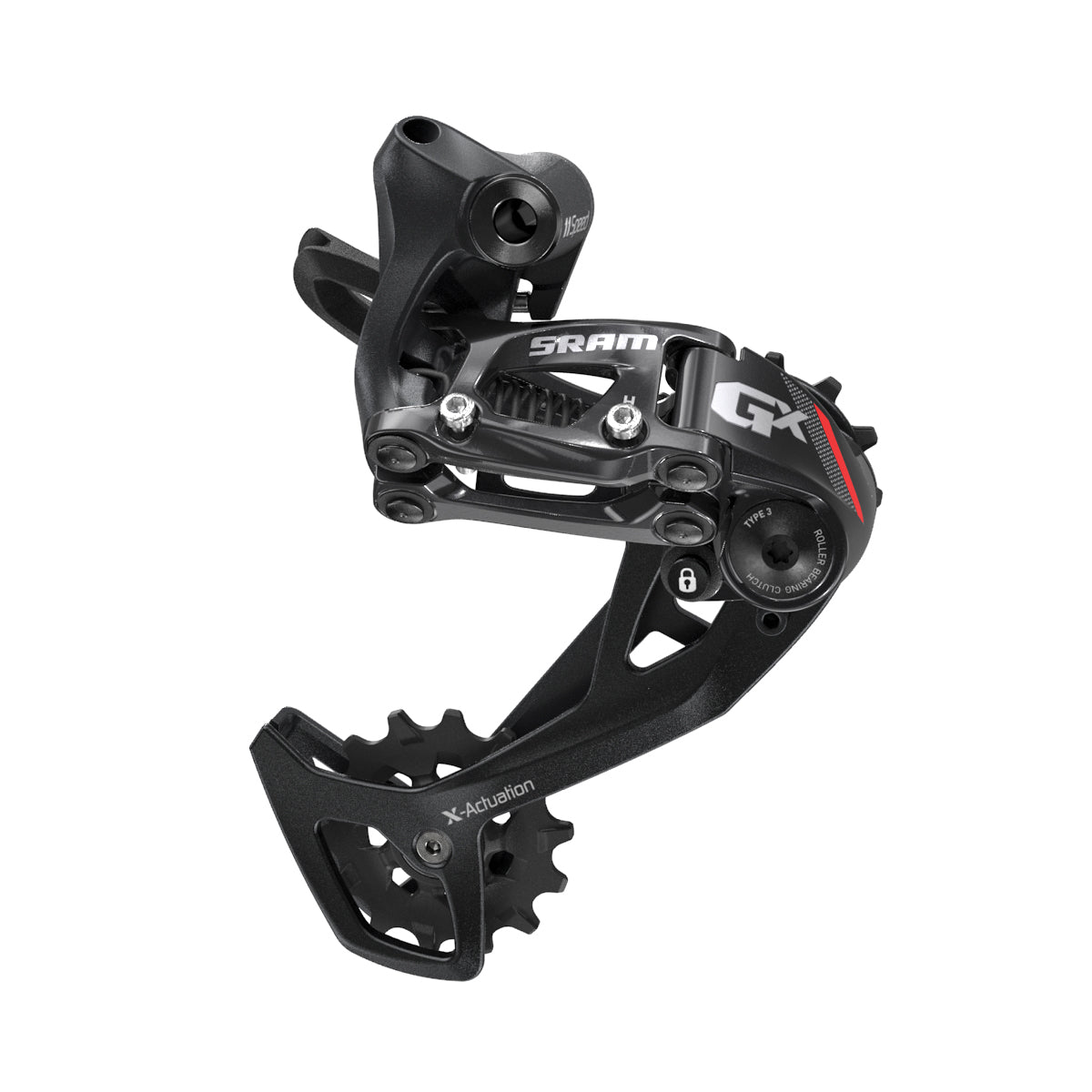 SRAM REAR DERAILLEUR GX 2X11-SPEED LONG CAGE RED