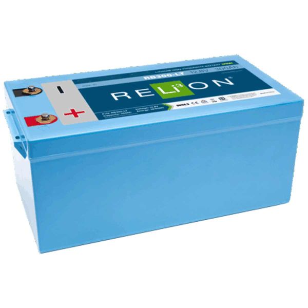 Batterie lithium-ion RELiON RB300-LT Lifepo4 (12 V/300 Ah/basse température)
