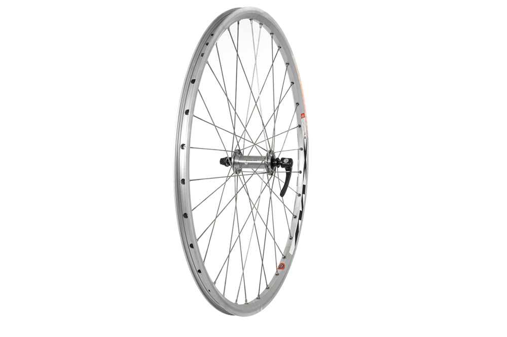 Tru-build wheels  26   Front Mach1 Double Wall Rim, Silver (QR)