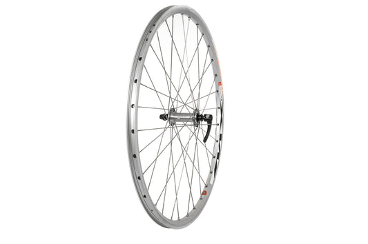 Tru-build wheels  26   Front Mach1 Double Wall Rim, Silver (QR)