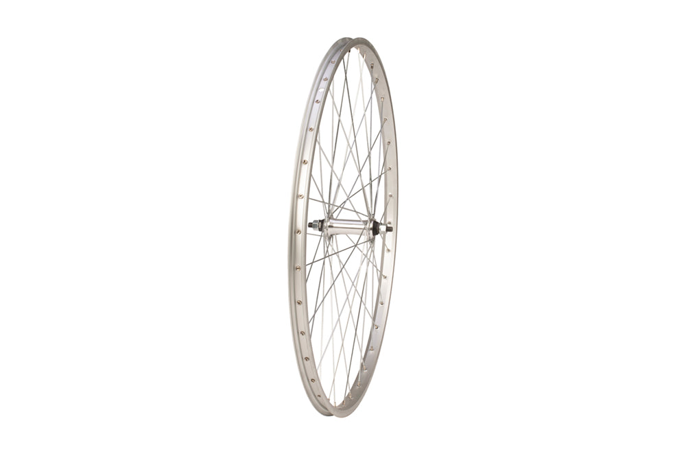 Tru-build wheels  26 X 1.3/8   Front Wheel, Silver, Single Wall - City Use