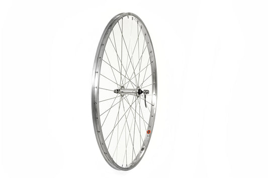 Tru-build wheels 700C Front Wheel, Alloy Hub, Single Wall Rim, Silver (QR)