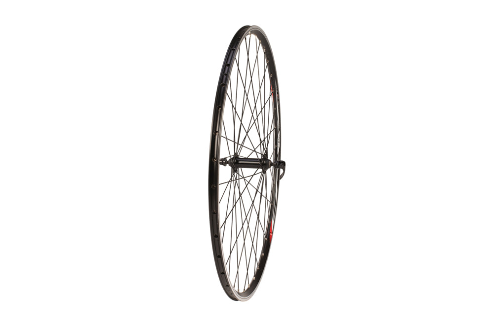 Tru-build wheels 700C Front Wheel, Alloy Hub, Mach1 CFX Rim, 36H, Black (QR)