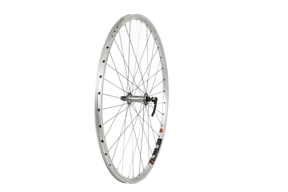 Tru-build wheels 700C Front Wheel, Shimano Deore Hub, Mach1 240 Rim, Silver.