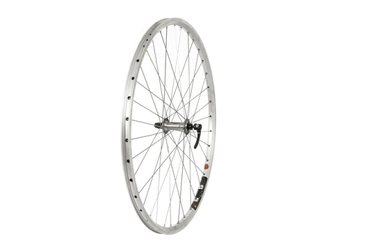 Tru-build wheels 700C Front Wheel, Shimano Deore Hub, Mach1 240 Rim, Silver.