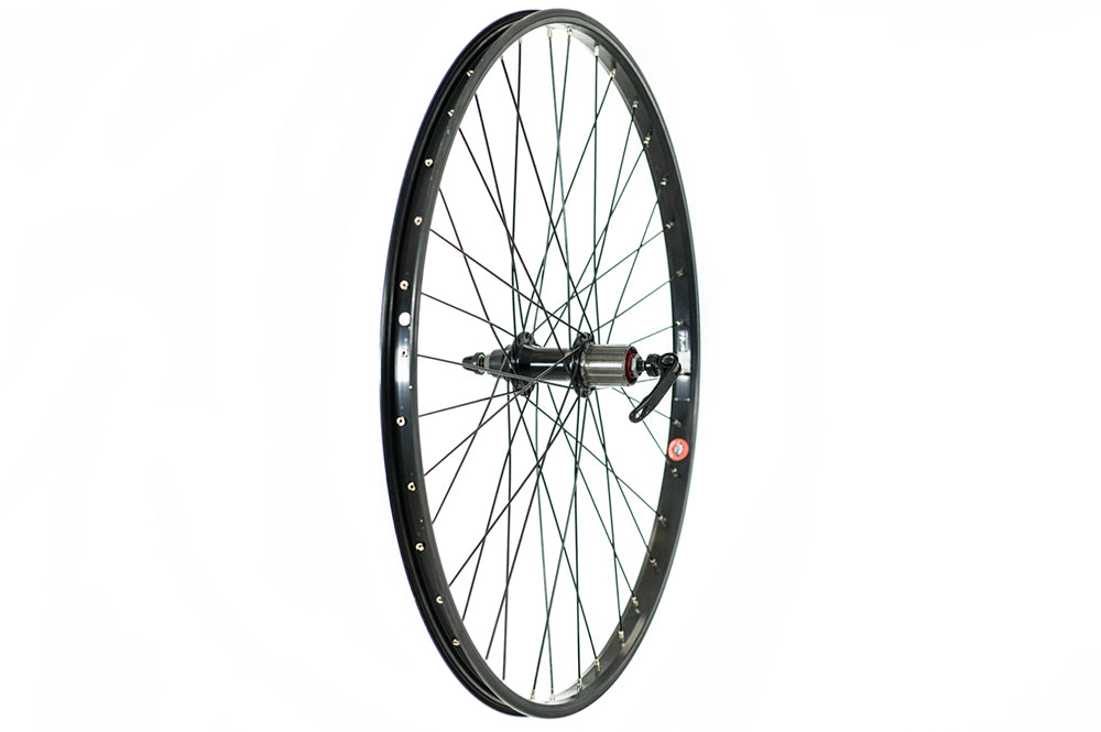 Roues Tru-build Roue arrière 26 X 1,75, noire, cassette 8/9 vitesses (QR)