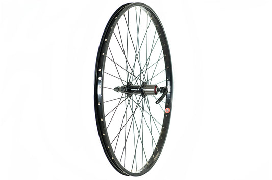 Tru-build wheels  26 X 1.75   Rear Wheel, Black, 8/9speed Cassette (QR)