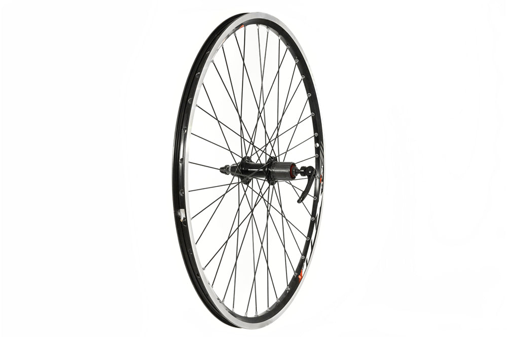 Roues Tru-build Roue arrière 26 X 1,75, Mach1, noire (QR) 8/9 vitesses