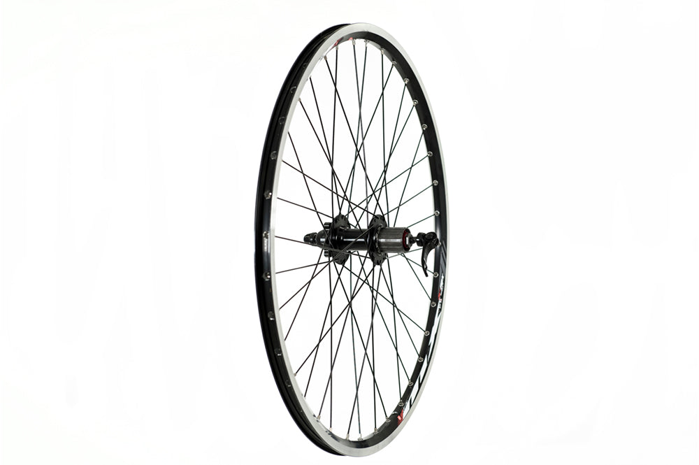Roues Tru-build Roue arrière à disque 26, Mach1, noire, cassette 8/9 vitesses (QR)