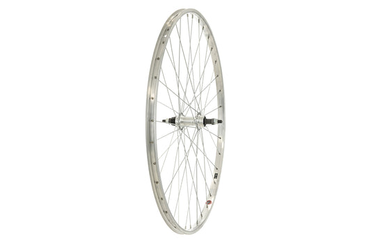 Tru-build wheels 700C Rear Wheel, Alloy Rim, Screw-on, Nutted Axle, Silver