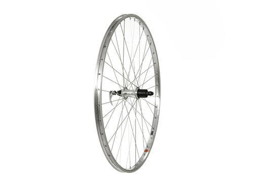 Tru-build wheels 700C Rear Wheel, Alloy 36H Rim, Shimano 7speed Cassette (QR)