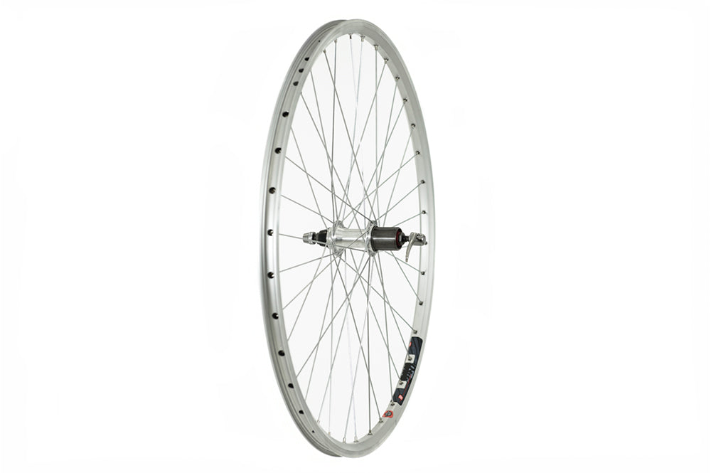 Tru-build wheels 700C Rear Wheel, Mach1 240 Rim, Silver, 8/9spd Cassette Hub