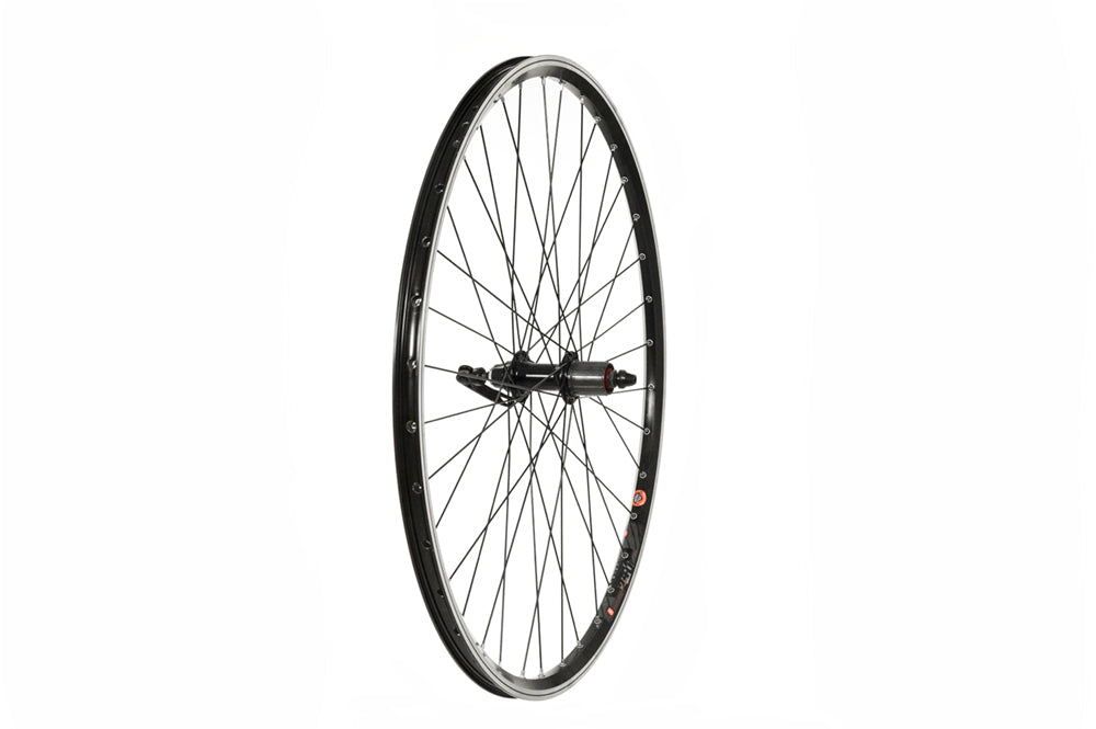 Tru-build wheels 700C Rear Wheel, Mach1 240 Rim, Black, 8/9spd Cassette Hub (