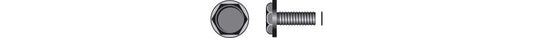Raleigh Raleigh M8 X 16mm Crank Bolt - Flanged